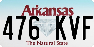 AR license plate 476KVF