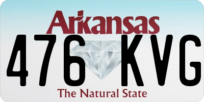 AR license plate 476KVG