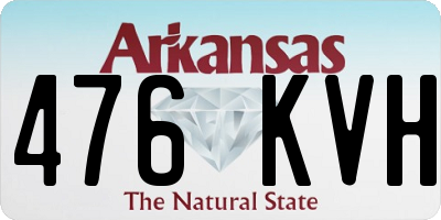 AR license plate 476KVH
