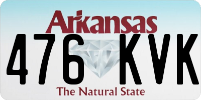 AR license plate 476KVK