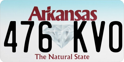 AR license plate 476KVO