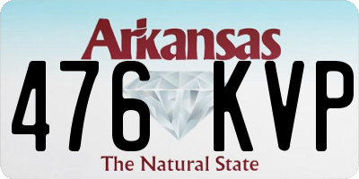 AR license plate 476KVP