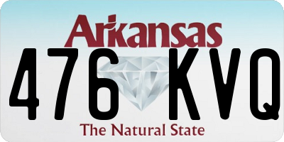 AR license plate 476KVQ