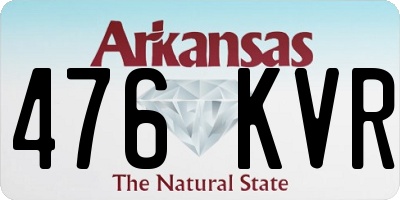 AR license plate 476KVR