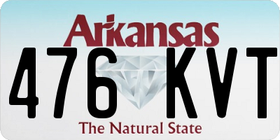 AR license plate 476KVT
