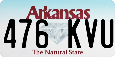 AR license plate 476KVU