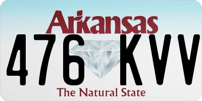 AR license plate 476KVV
