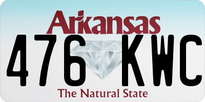 AR license plate 476KWC