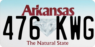 AR license plate 476KWG
