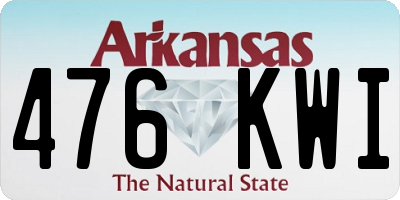 AR license plate 476KWI