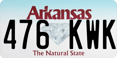 AR license plate 476KWK