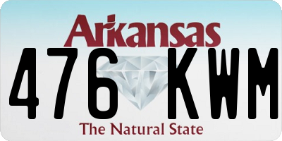 AR license plate 476KWM