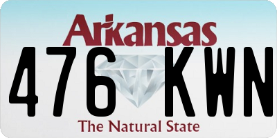 AR license plate 476KWN