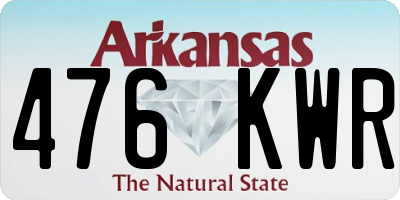 AR license plate 476KWR