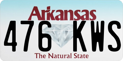 AR license plate 476KWS