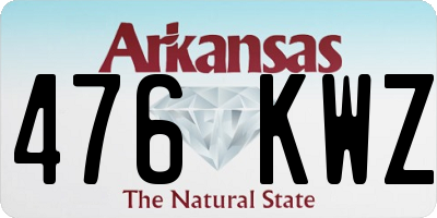 AR license plate 476KWZ