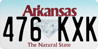 AR license plate 476KXK