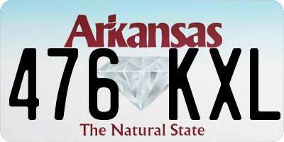 AR license plate 476KXL