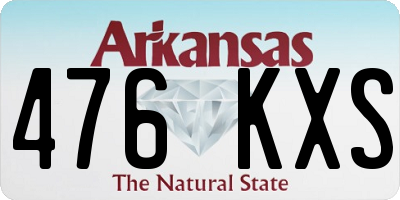 AR license plate 476KXS
