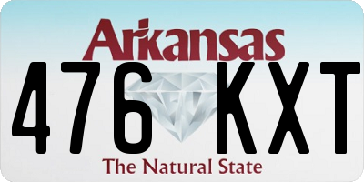 AR license plate 476KXT