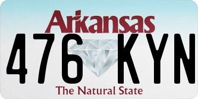 AR license plate 476KYN