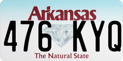 AR license plate 476KYQ