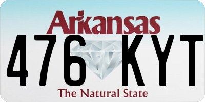 AR license plate 476KYT