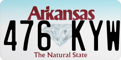 AR license plate 476KYW