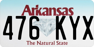 AR license plate 476KYX