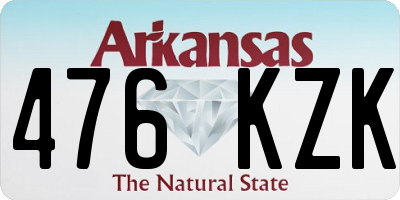 AR license plate 476KZK