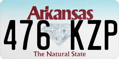 AR license plate 476KZP