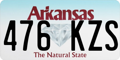 AR license plate 476KZS