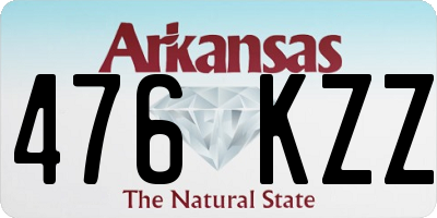 AR license plate 476KZZ