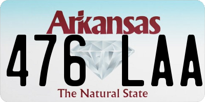 AR license plate 476LAA