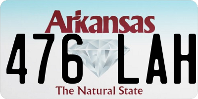 AR license plate 476LAH