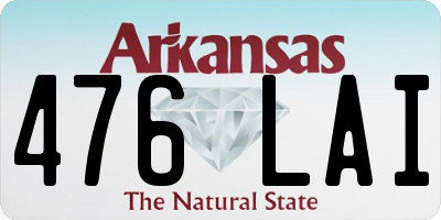 AR license plate 476LAI