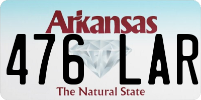 AR license plate 476LAR