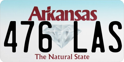 AR license plate 476LAS