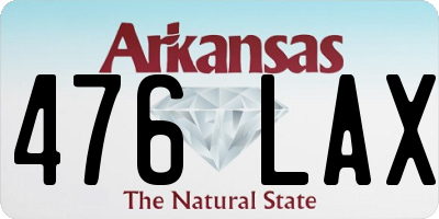 AR license plate 476LAX