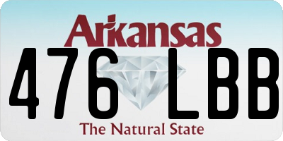 AR license plate 476LBB