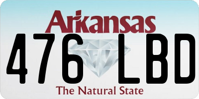 AR license plate 476LBD