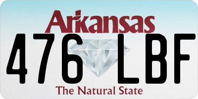 AR license plate 476LBF