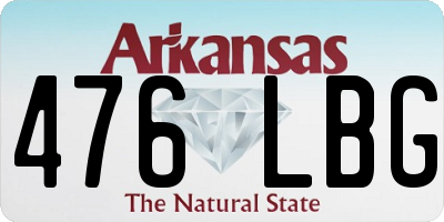 AR license plate 476LBG
