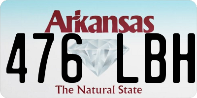 AR license plate 476LBH