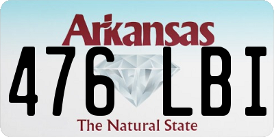 AR license plate 476LBI