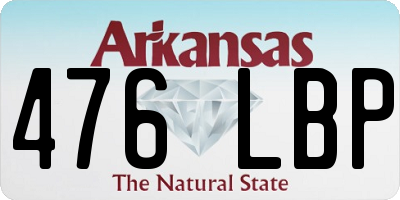 AR license plate 476LBP
