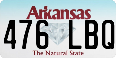 AR license plate 476LBQ