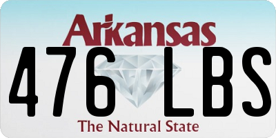 AR license plate 476LBS