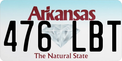 AR license plate 476LBT