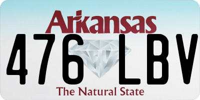 AR license plate 476LBV